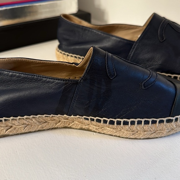 Chanel Navy and Black Espadrilles - 39 - Picture 6 of 9